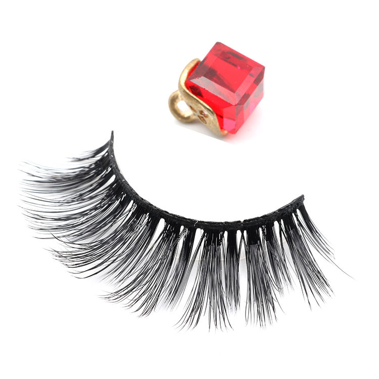 Lashes wholesaler provide 3D silk false eye lashes with custom packaging